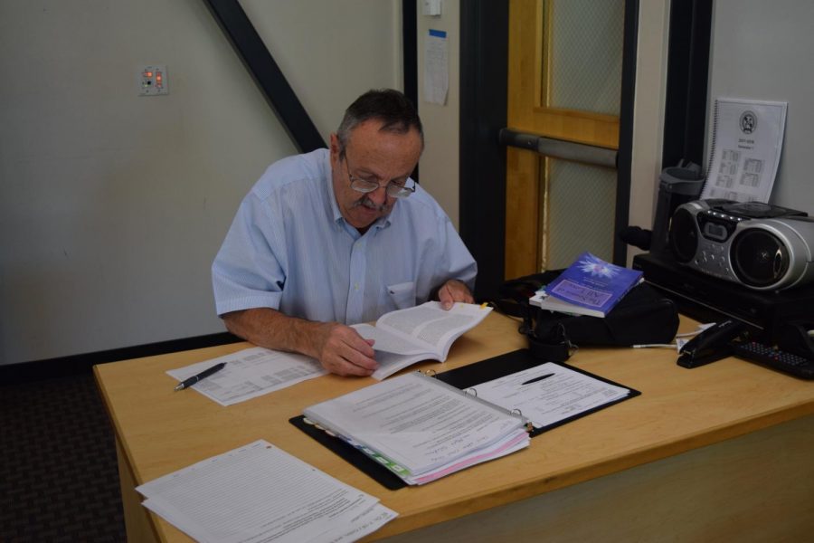 Mr. Fellows 70 monitors After School Study Hall. Fellows is a familiar presence to students and is currently working on a book about Catholic Theology.