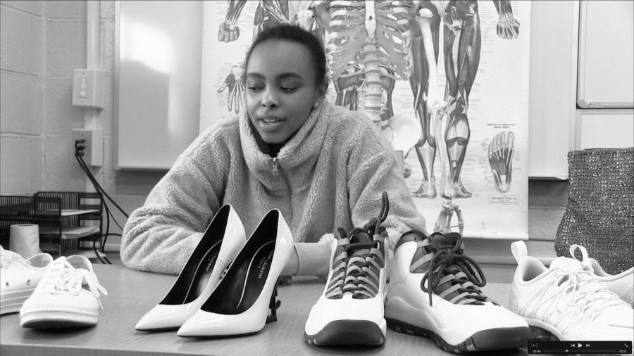 Doyin Best 20 shows off some of her extensive shoe collection