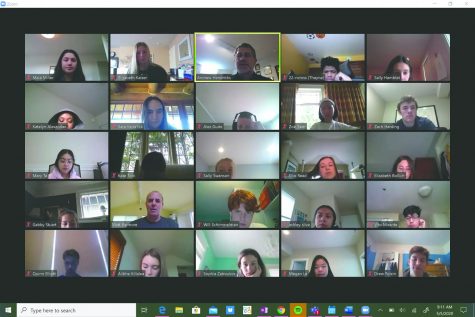 Marquette Collegio discusses UN over Zoom.