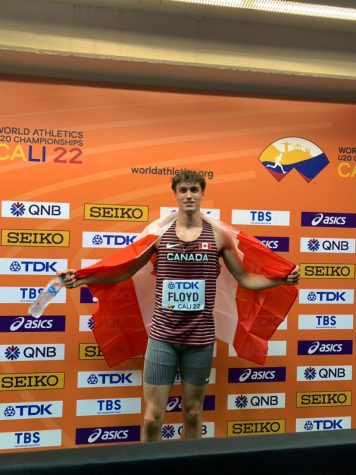 Senior Will Floyd at the World Athletics U20 Championships in Colombia.