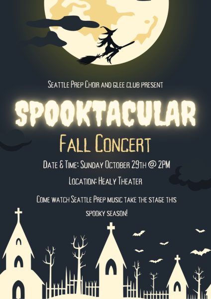 The Spooktacular Fall Concert is performed in Healy Theater on Sunday, October 29th.