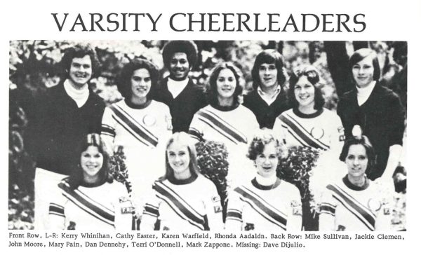 The 1976 Seattle Prep Cheer Team.