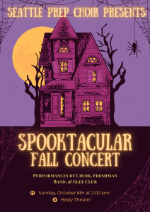 The Spooktacular Fall Concert will take place on Sunday, 6 October in the Healy Theater. 