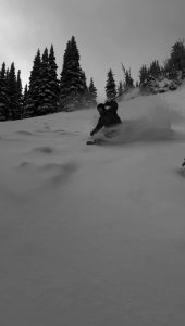 Will Lain-Hedden '25 skis at his favorite mountain, Crystal.