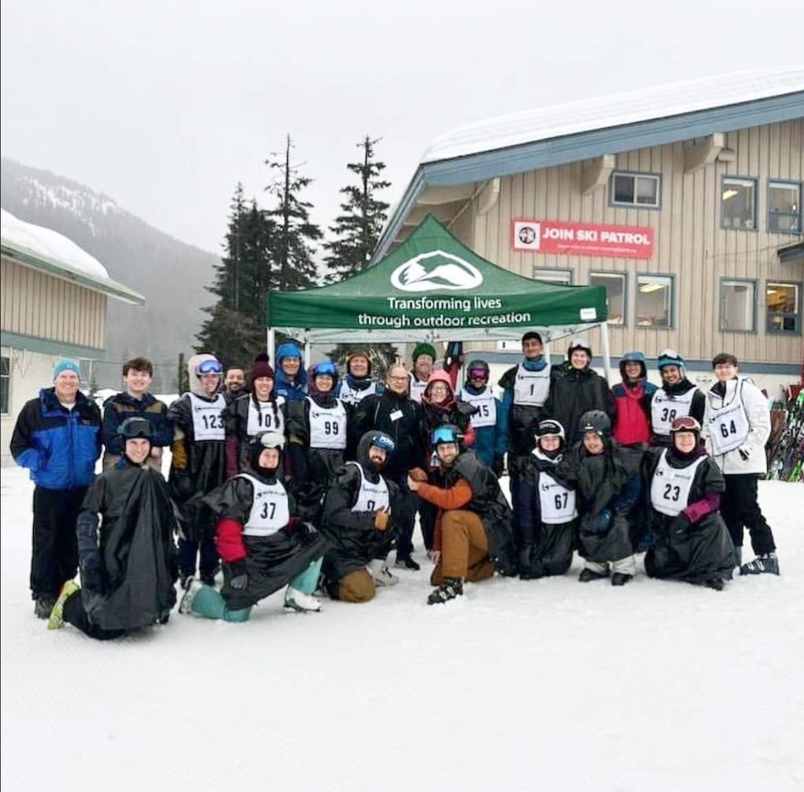 Senior Max Hill volunteers with outdoor advocacy group Outdoors For All.
